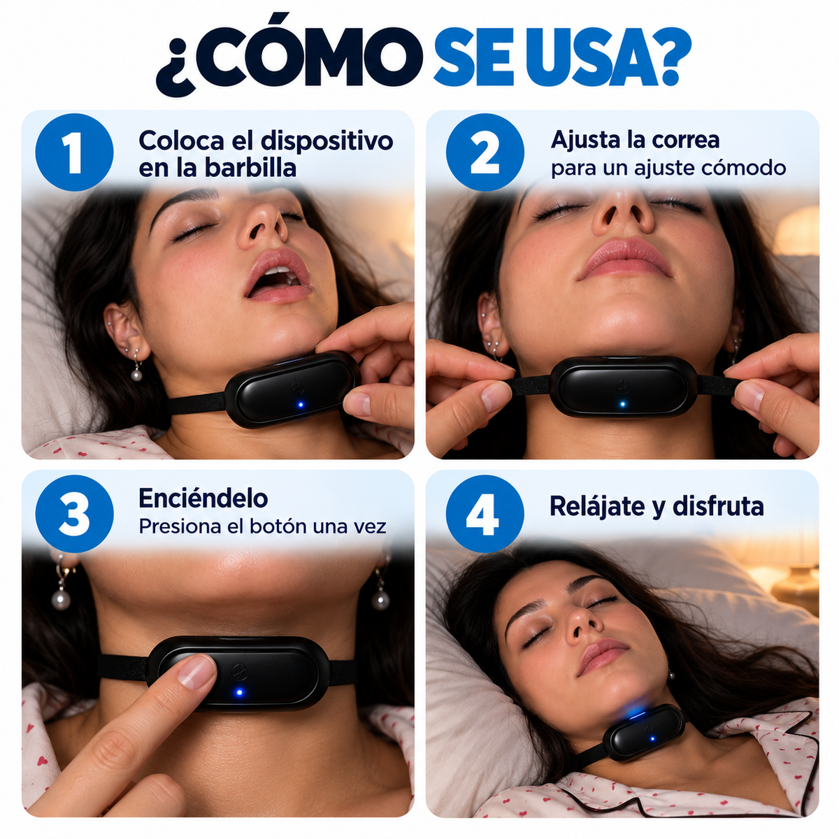 VELORA™ | Antirronquidos Inteligente y Recargable