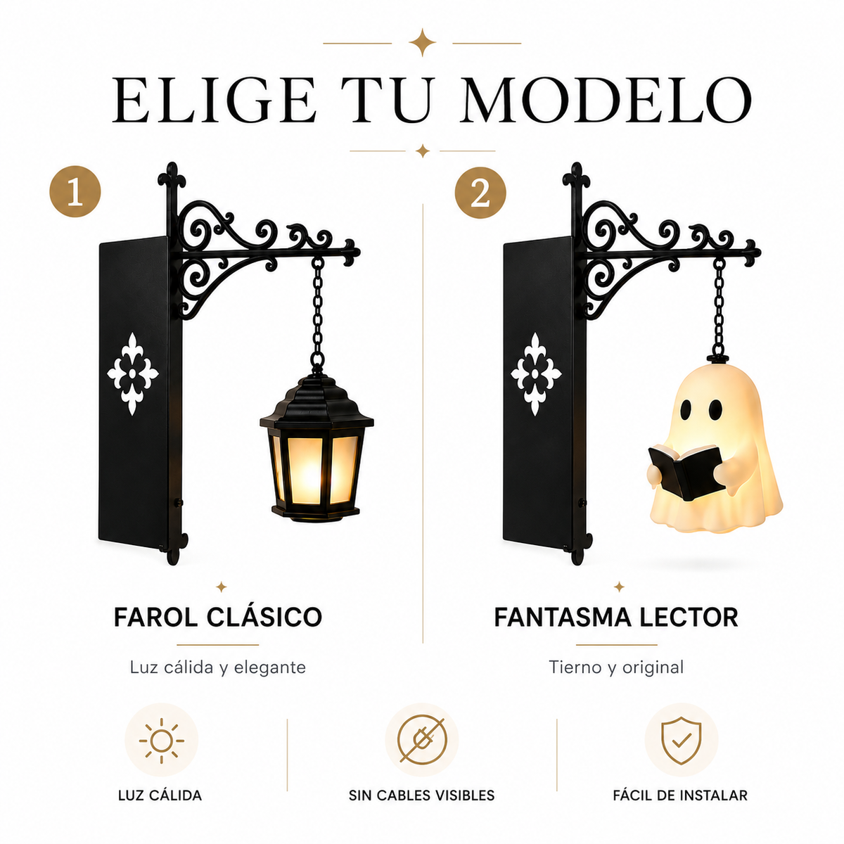 Zupen Farol Decorativo Sin Cables