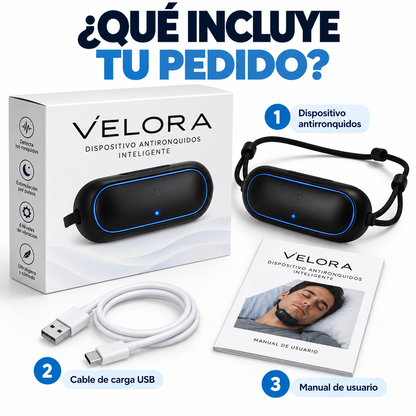 VELORA™ | Antirronquidos Inteligente y Recargable